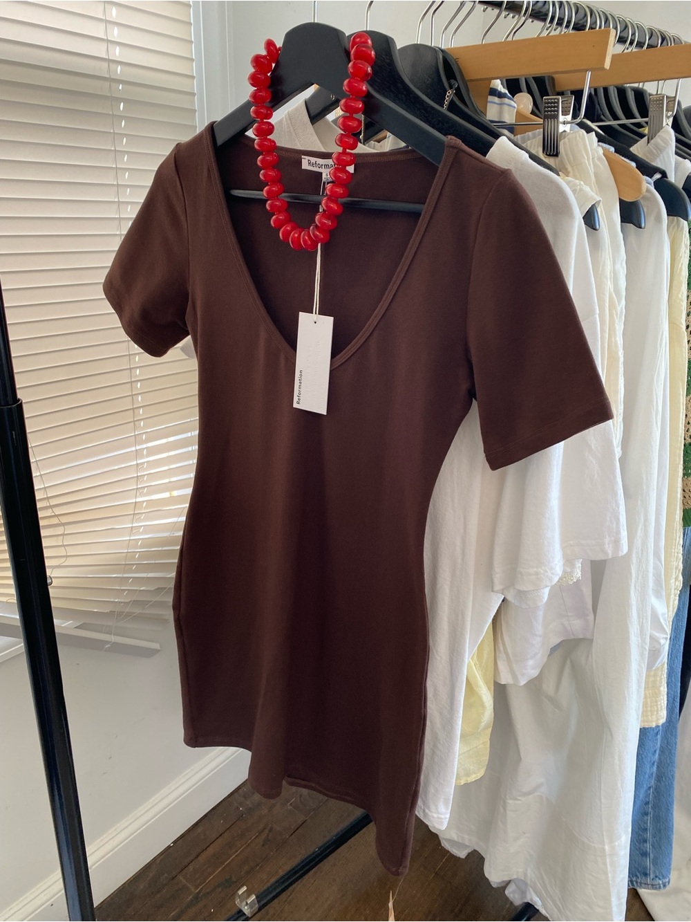 Reformation Scoop Neck Dress